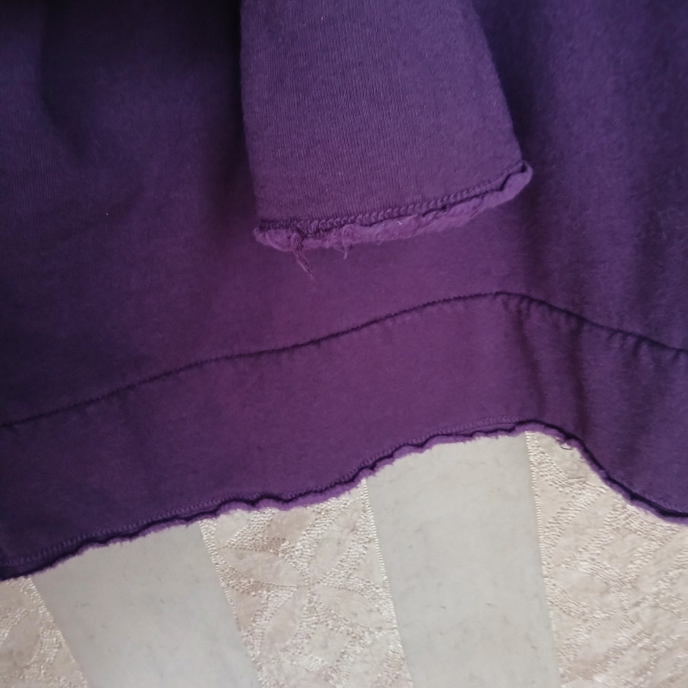 🏷️ Bryn Walker Women's Top Purple Open Front Sweater Cardigan #0306 - Picture 2 of 12